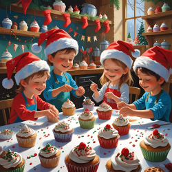 Kerstige Cupcake Workshop Kids